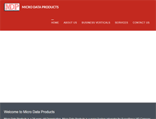 Tablet Screenshot of microdataproducts.com